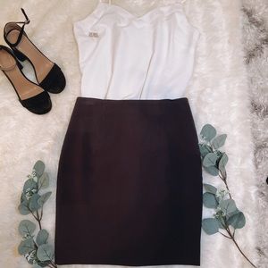 Dark gray pencil skirt